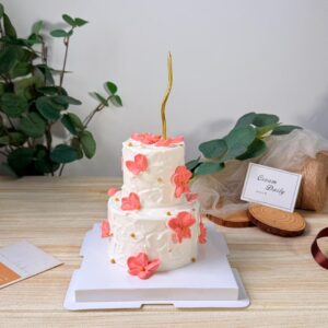 Mini 2 Tier Flower Cake