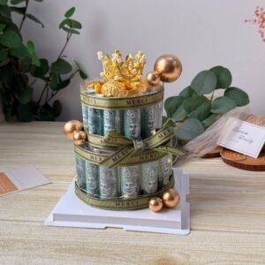 Mini 2 Tier - Money design cake