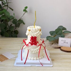 Mini 2 Tier -  Chinese Engagement Cake