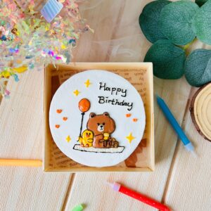Bento cake-  LINE Friends Brown & Sally