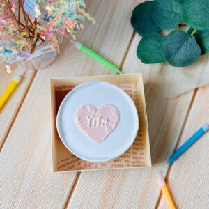 Bento cake-  Simple pink heart